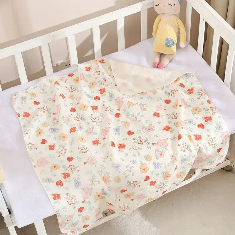 couverture bebe fraise