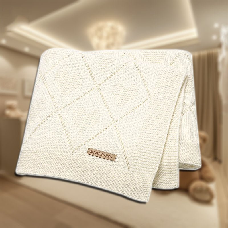 couverture bebe petit nidou blanc