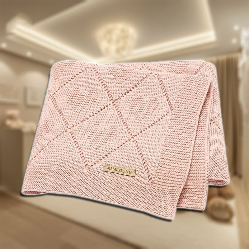 couverture bebe petit nidou rose a