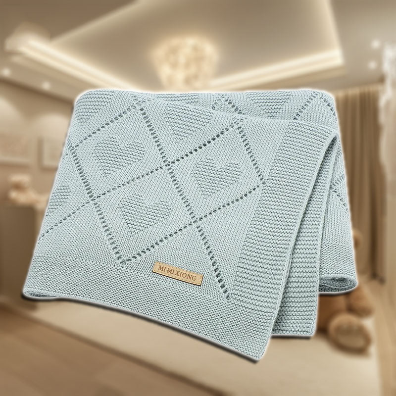 couverture bebe petitnidou bleu
