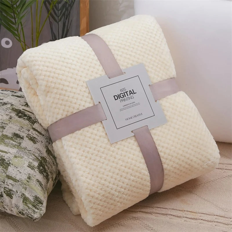 couverture bebe polaire Snuglenest blanc