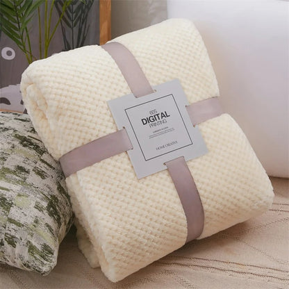 couverture bebe polaire Snuglenest blanc