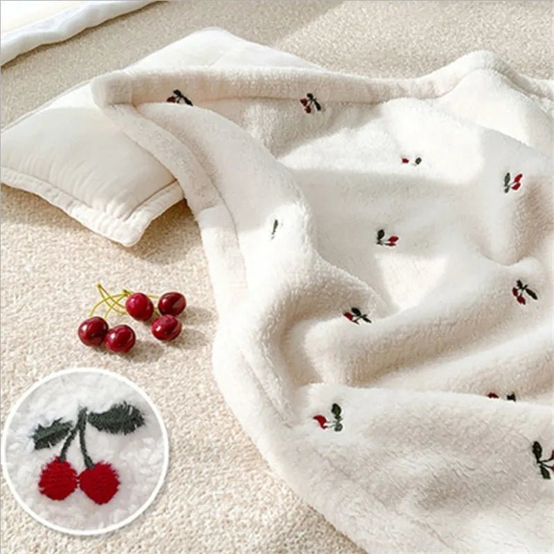 couverture bebe polaire cozycuddle rouge cerise