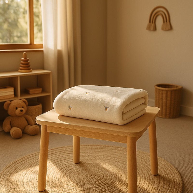 couverture bebe polaire cozycuddle vert olive