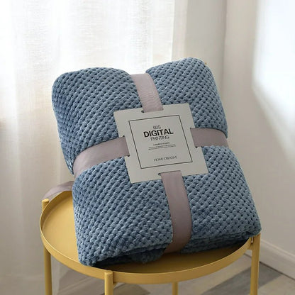 couverture bebe polaire snugglenest bleu a