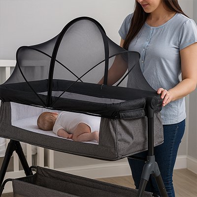 Moustiquaire lit bébé | MoustiDoux™ - Pures câlins