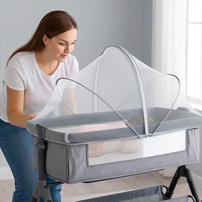 Moustiquaire lit bébé | MoustiDoux™ - Pures câlins