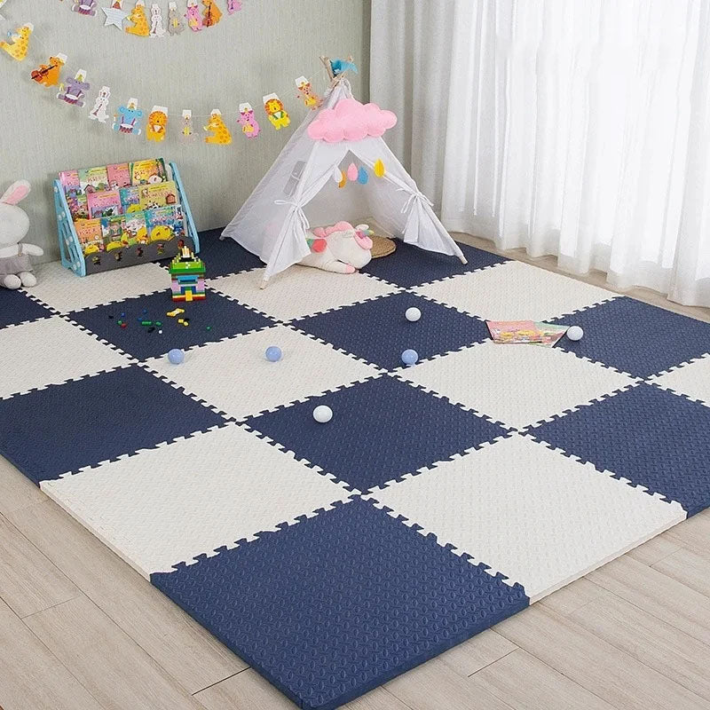 tapis d eveil cozymat blanc cyan a