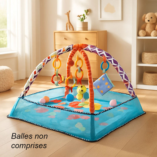 tapis d eveil kokoplay bleu