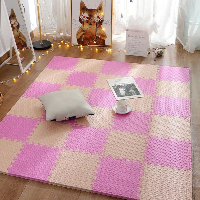 tapis deveil cozymat rose beige b