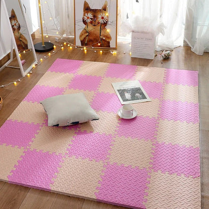 tapis deveil cozymat rose beige b
