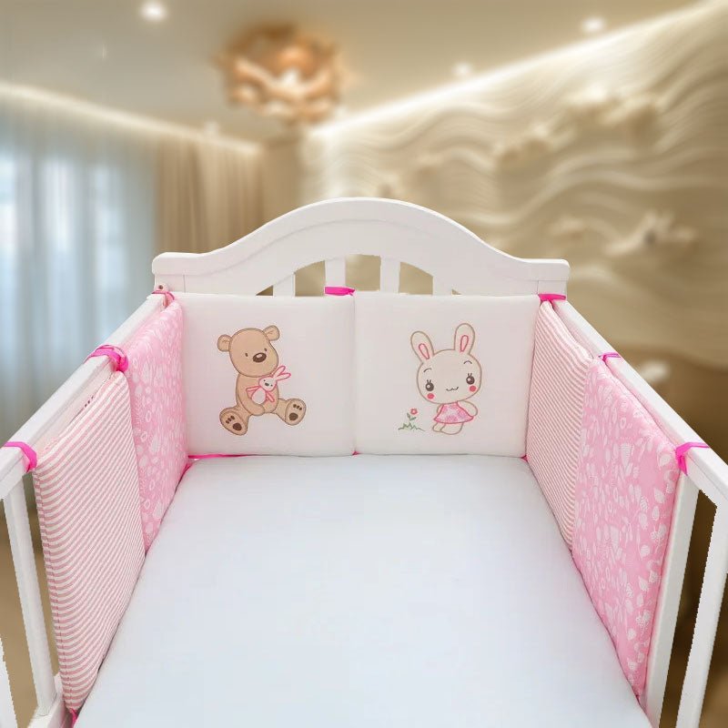 tour de lit pour bebe tendora rose 1