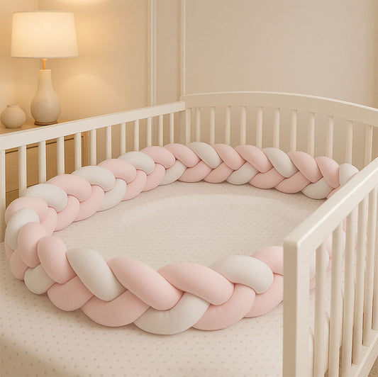 tour de lit tresse CloudHugger rose 1